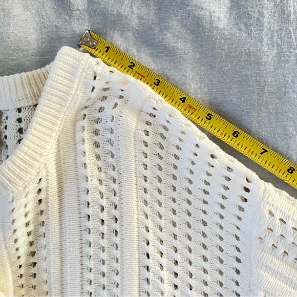 Pink Rose Womens Cream Sweater Size Small - Picture 8 of 12